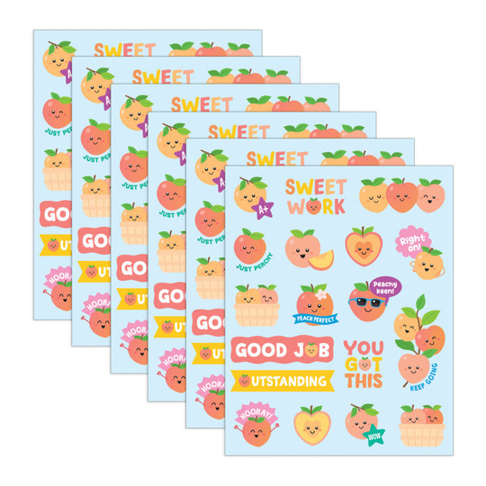Peach Scented Reward Stickers, 648 Count