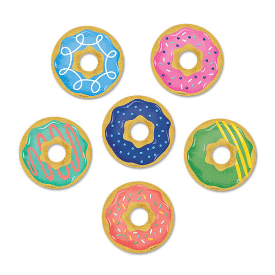 Mid-Century Donut Designer Cut-Outs, 36-Pack