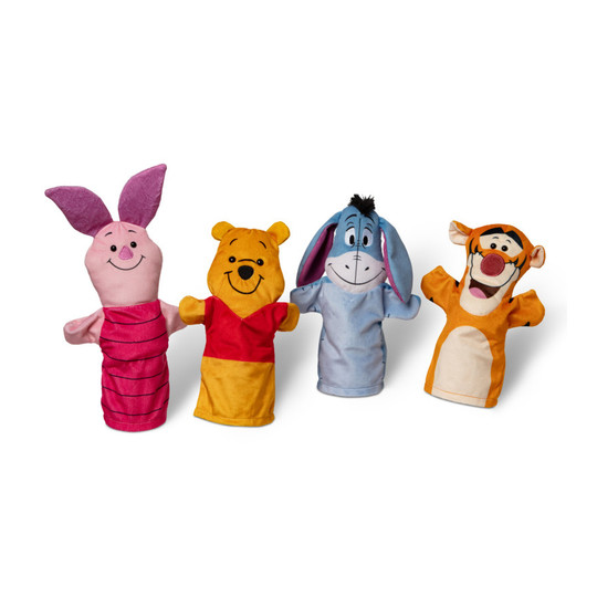 Soft Hand Puppet Set, 4 Characters
