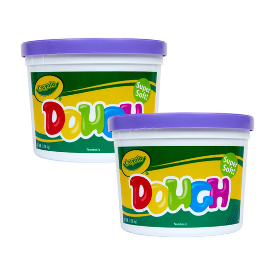 Purple Modeling Dough, 3 lb Resealable Buckets, 2-Pack