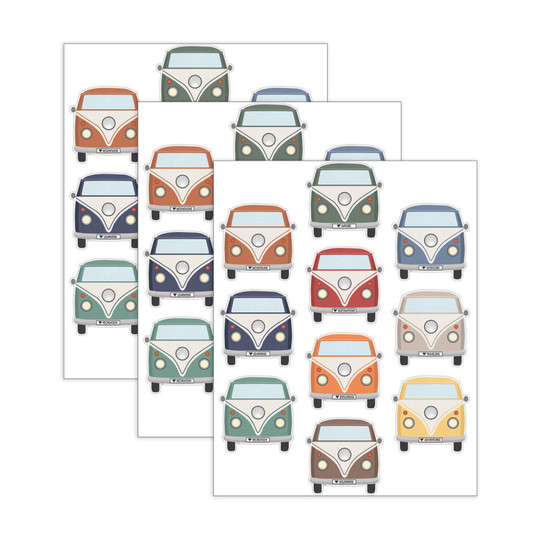 Road Trip Camper Van Classroom Accents, 90 Count