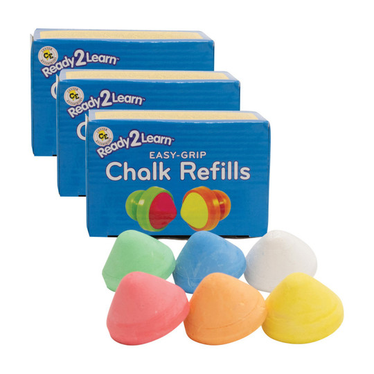 Easy Grip Chalk Refills, 18 Count