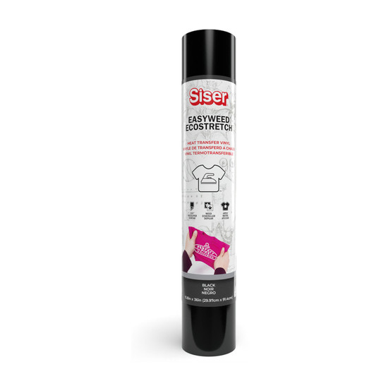 EcoStretch Heat Transfer Vinyl, 36 in., Black