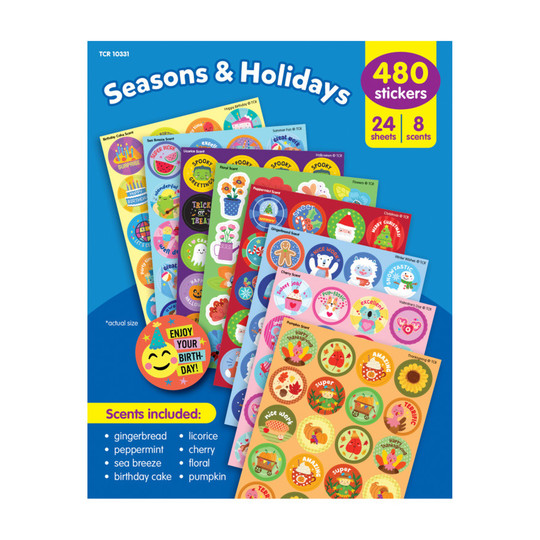 Seasons & Holidays Scented Sticker Variety Pack
