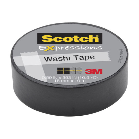 Black Expressions Washi Tape Roll