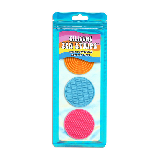 Textured Silicone Sensory Strips, Assorted Colors, 3 Pack