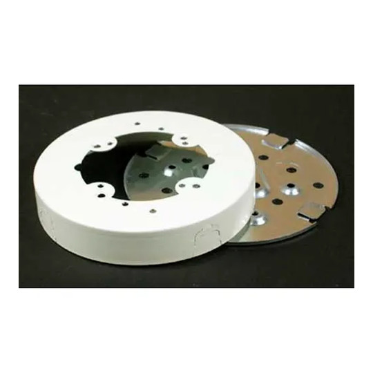 White round fan box with solid base