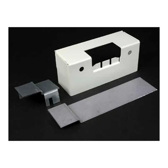 White steel raceway reducer for transitioning from V4000 to V2400D raceway