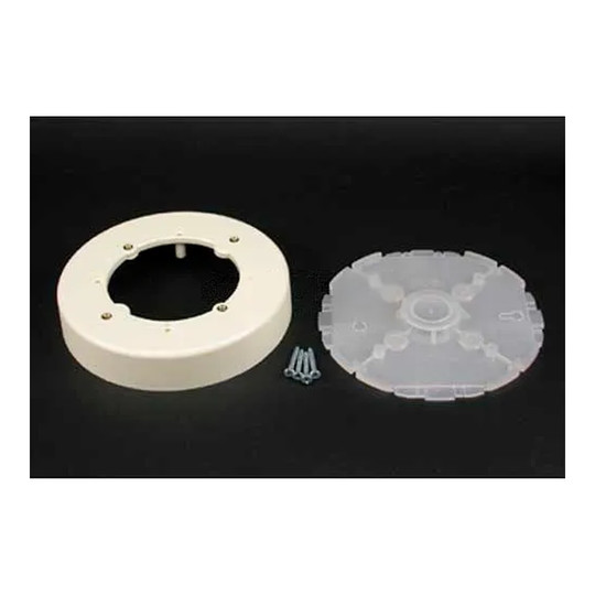 White solid-base low-profile fixture box