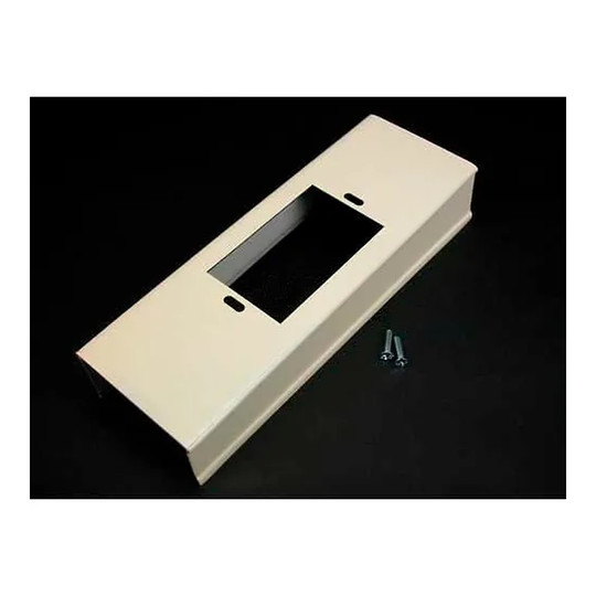 Gray wall box connector with removable cover