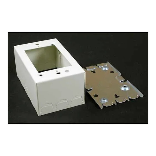 White 1-gang extra-deep switch and receptacle box