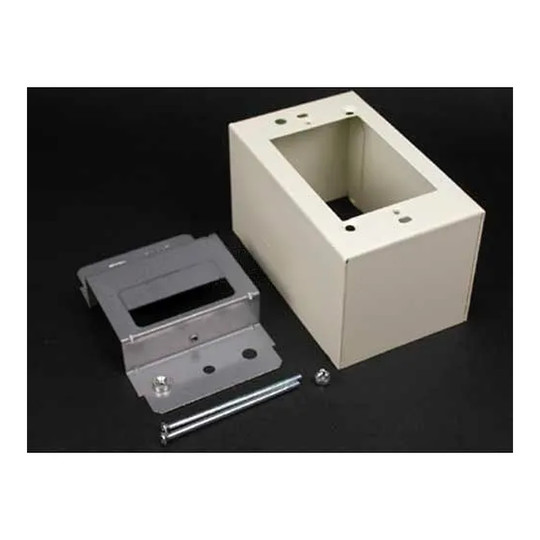 Fog white steel device box for raceway installations