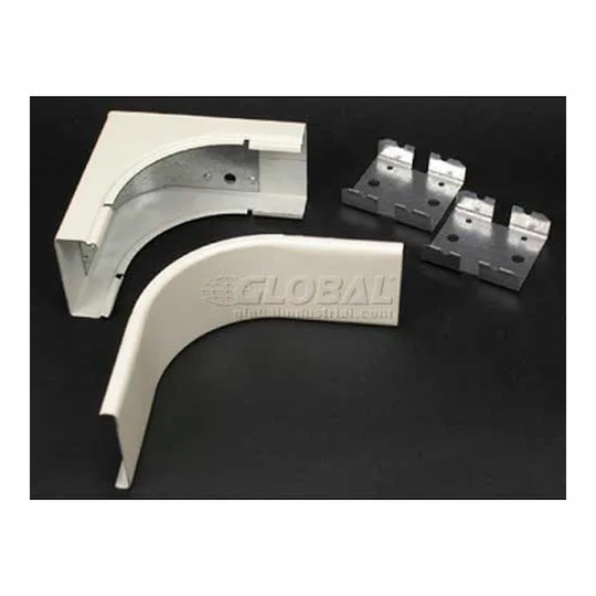 White steel internal elbow fitting for raceway