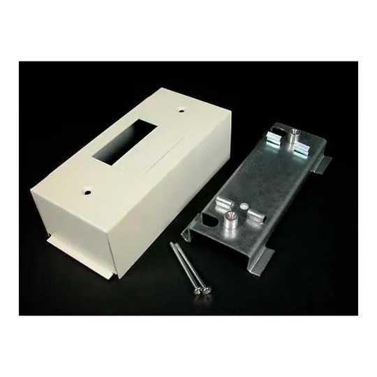 Gray circuit breaker housing with removable cover