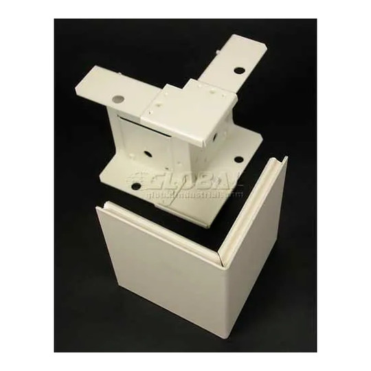 Ivory external elbow fitting for a raceway wiring system