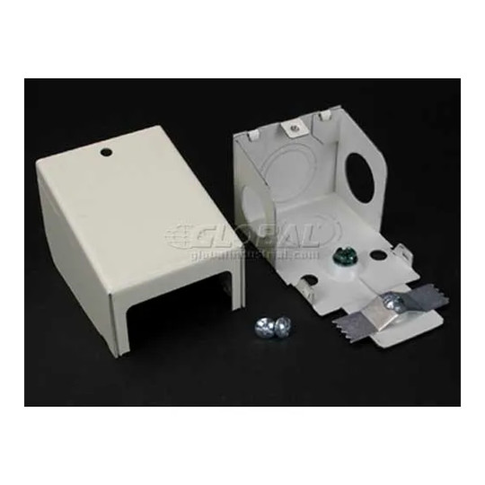 White steel raceway entrance end fitting