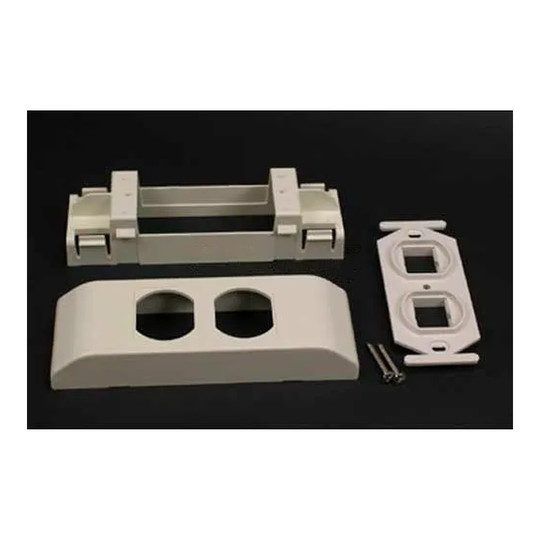 Tan steel device bracket and frame for raceway installation
