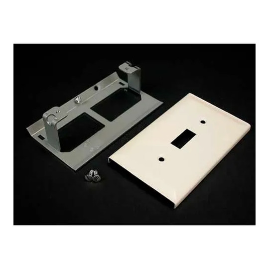White single-pole switch cover