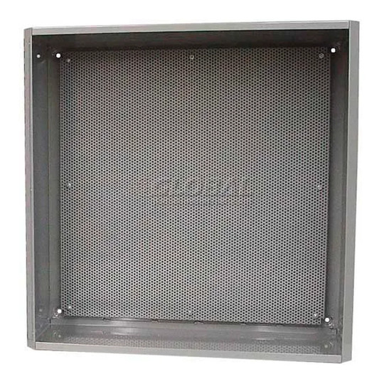 Perforated steel sub-panel for MH metal housings