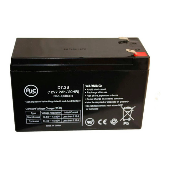 12V 7Ah AGM alarm system replacement battery with F1 terminals