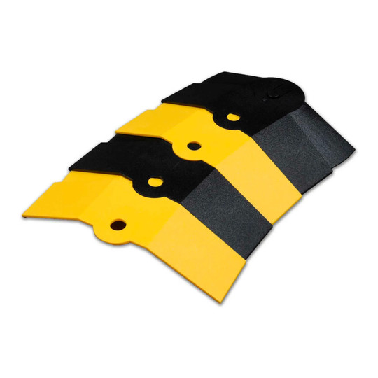 Black and yellow medium articulating cable protector extension