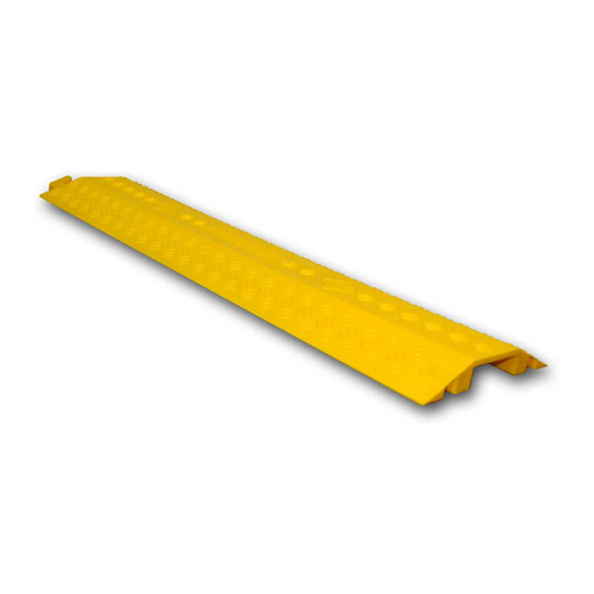 Yellow small drop-over cable cover for cords and wires