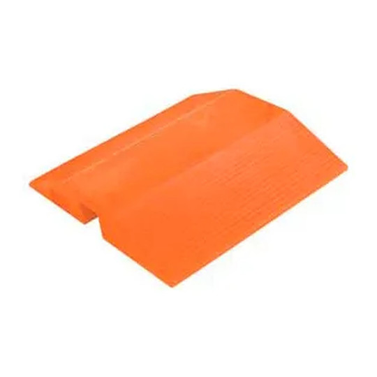 Orange molded urethane cable and hose protection crossover