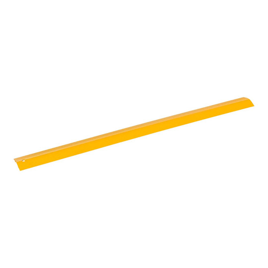 Yellow extruded aluminum hose and cable crossover ramp