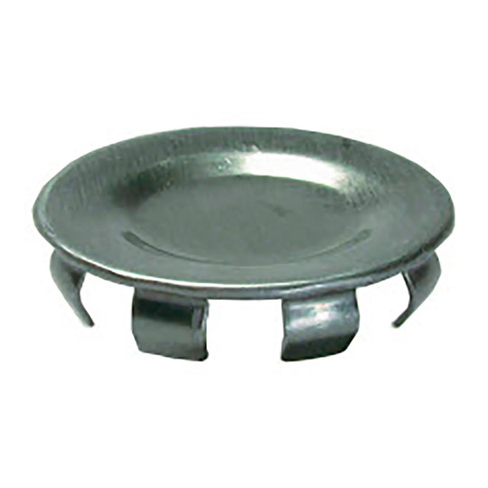 Silver carbon steel snap-in knockout seals for 3/4 inch openings