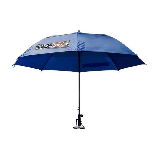 Blue magnetic umbrella kit with waterproof umbrella and magnetic base