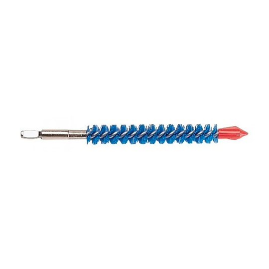 Blue nylon quick-connect tube-cleaning brushes for 1 inch inside-diameter tubes, pack of 25