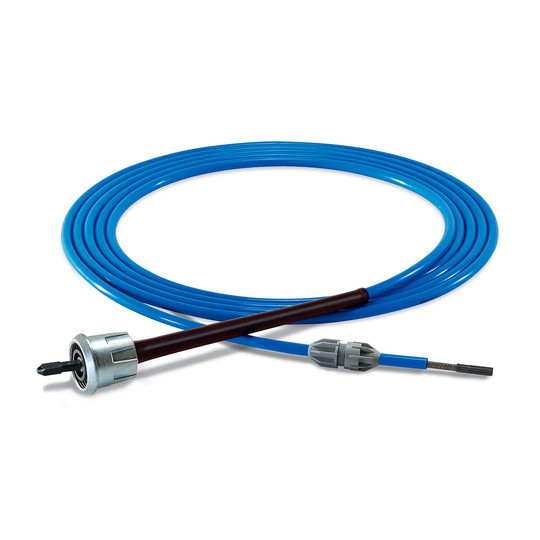 17 ft flexible tube cleaning shaft with blue nylon casing