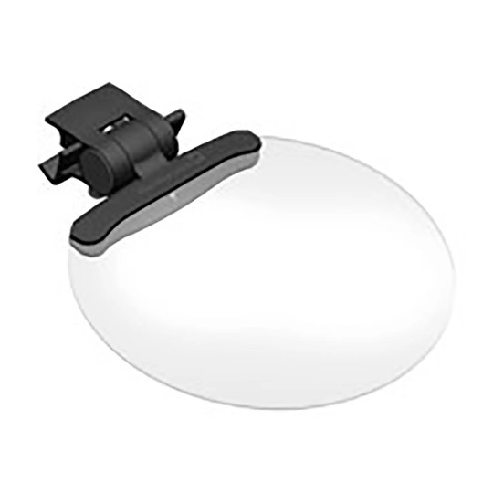 Black clip-on 3.5-diopter magnifier for compatible Taneo lighting