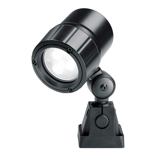 Black LED machine spot light with pivoting head