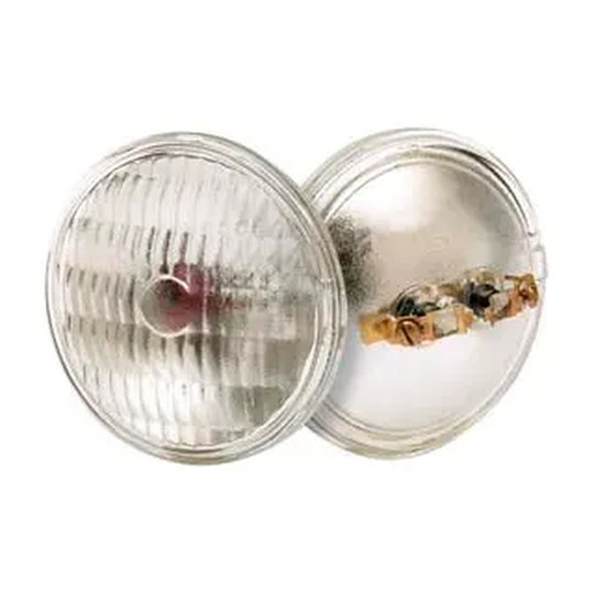 Clear PAR36 sealed-beam spot lamp with screw terminal base
