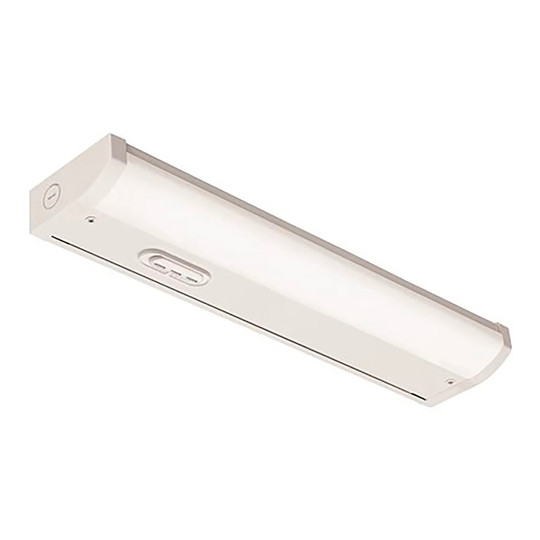White 18-inch LED undercabinet light with selectable color temperature