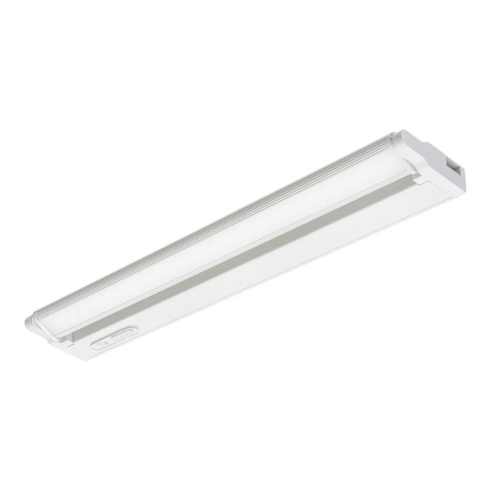 White 22-inch swivel LED undercabinet fixture with selectable color temperature