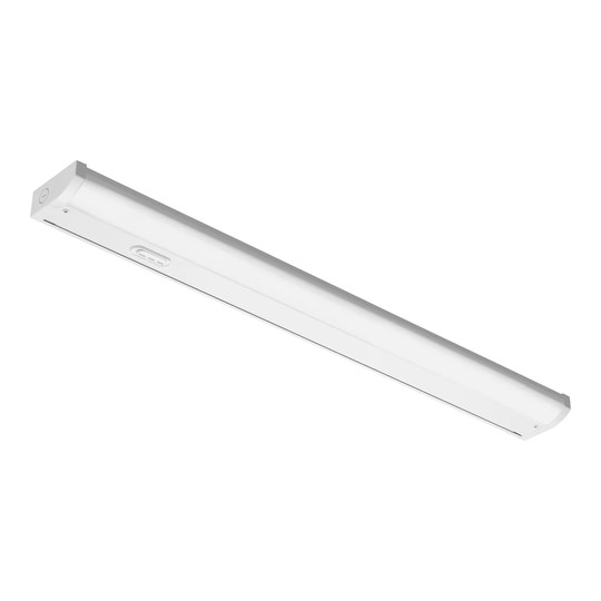 White 24-inch LED under cabinet light with switchable color temperature