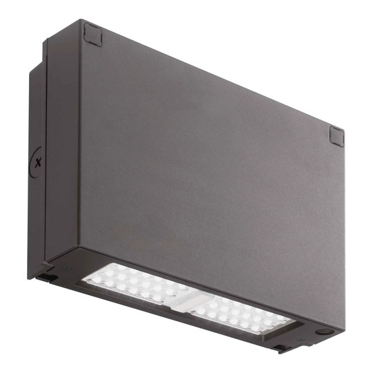 Compact dark bronze LED wall pack light