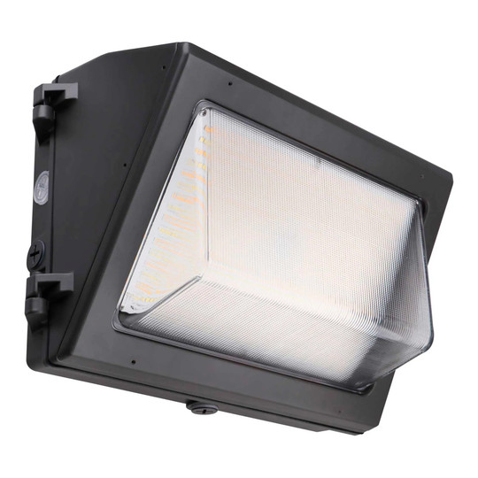 Tunable 120W LED wall pack light with 16,800 lumens and 5000K light output