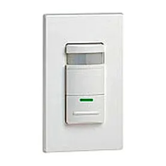 White passive infrared wall switch occupancy sensor
