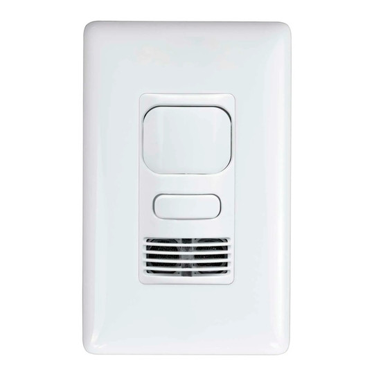 White PIR one-button wall switch occupancy sensor