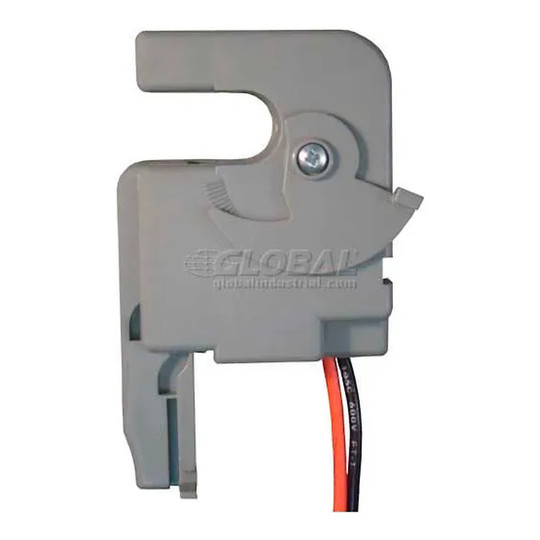 Enclosed split-core AC current sensor with wire leads