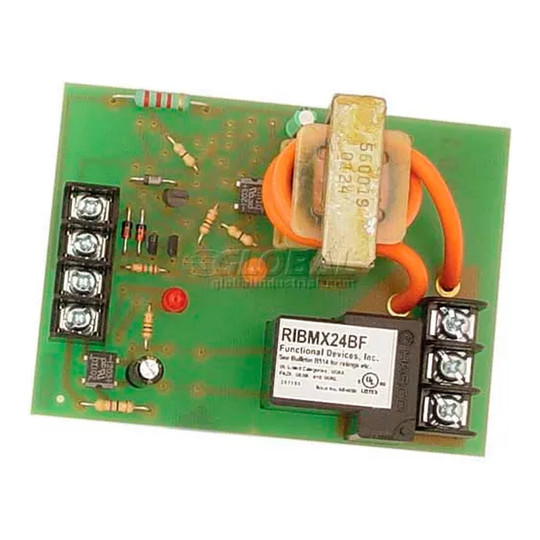 Panel-mount fixed 20A SPDT current sensor relay for 24 VAC/DC operation