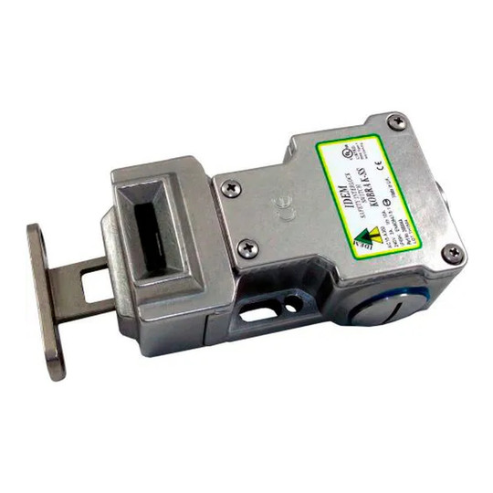 Stainless steel tongue interlock safety switch for machine guards
