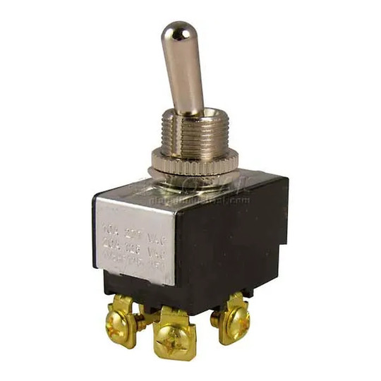 DPST toggle switch rated 20A at 125VAC