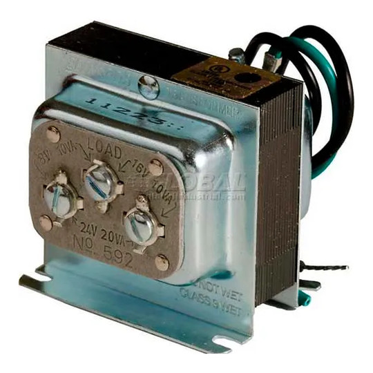 Class 2 signaling transformer with 120V AC primary and 8V AC secondary