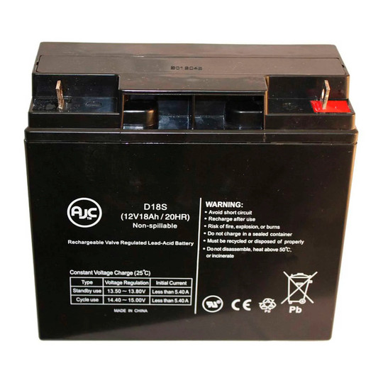 12V 18Ah AGM generator replacement battery