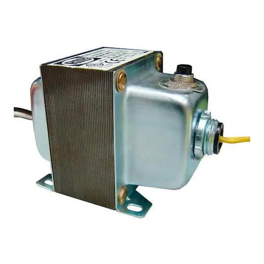 75 VA multi-input 24V industrial transformer with dual hubs and circuit breaker