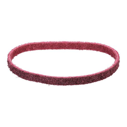 Very fine aluminum oxide cloth mesh sanding belt, 1/2 in. x 12 in.